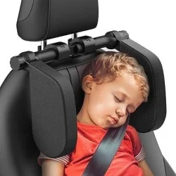 Yuka Adjustable Car Seat Headrest - Black
